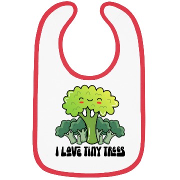 Discover Broccoli I Love Tiny Trees Bibs
