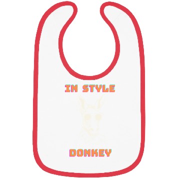 Discover In style Donkey retro Bibs