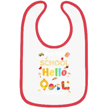 Discover Bye Bye School Hello Pool Funny Teacher Squad Bibs
