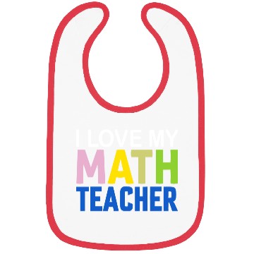 Discover I love my math teacher Bibs