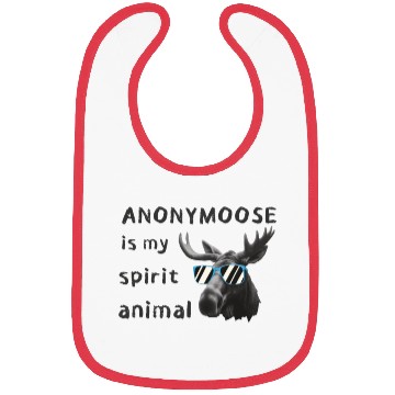 Discover Anonymoose Is My Sprit Animal Cool Moose Bibs