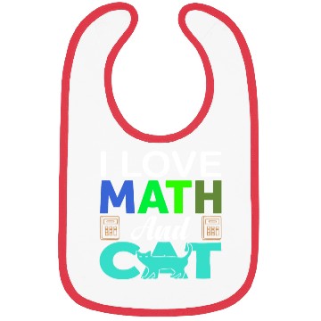 Discover I Love Math And Cats lover Bibs