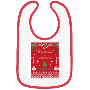 Discover Christmas tree ugly christmas sweater Bibs
