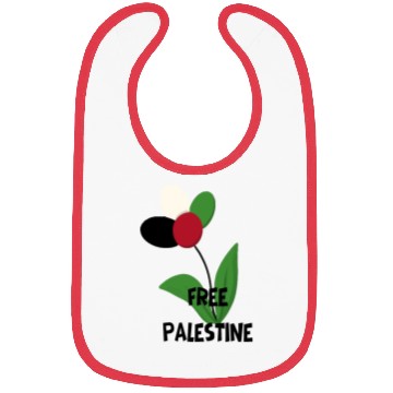 Discover Free Palestine,Flag-colored rose ,watermelon color Bibs