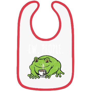 Discover Ew People Cottagecore Frog With Tea Bibs