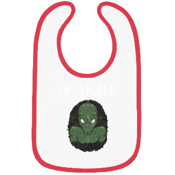 Discover Ew People Scary Alien Shape Bibs