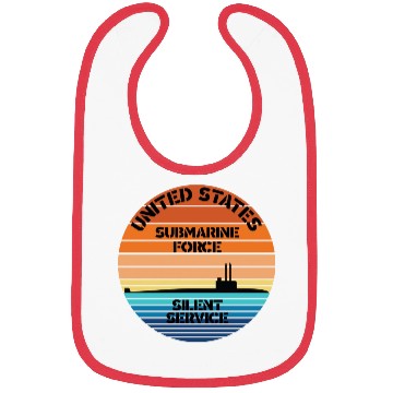 Discover Sunset Us Submarine Force Silent Service Bibs
