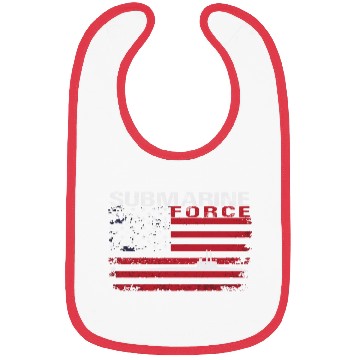 Discover Submarine Force Usa Flag White Stars Bibs