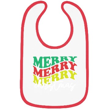Discover Merry merry merry Christmas, Xmas Design Bibs