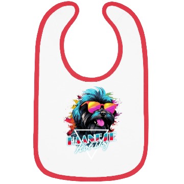 Discover Retro Wave Havanese Hot Dog Bibs