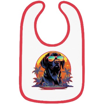 Discover Retro Wave Foxhound Dog Bibs