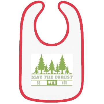 Discover May The Forest Be With You Bibs