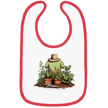 Discover Tiny Gardener's Paradise Cute Pocket Garden Bibs