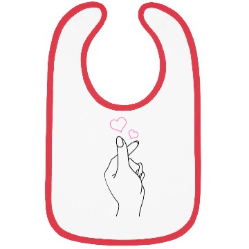 Discover K-Pop Hand Symbol He K-Drama Korean Pop Music Fan Bibs