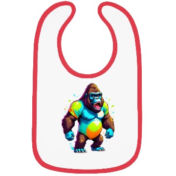 Discover Cartoonish Gorilla Bibs