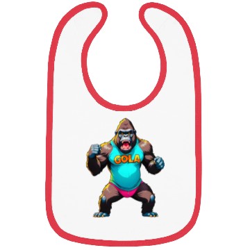 Discover Cartoonish Gorilla Bibs