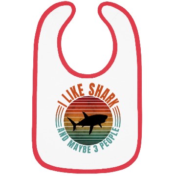 Discover I LIKE SHARK AND MAYBE 3 PEOPLE Bibs