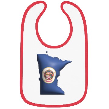 Discover Minnesota - 3D Flag Map Bibs