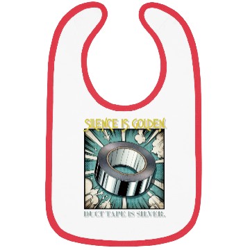 Discover Hilarious Silence is Golden Bibs