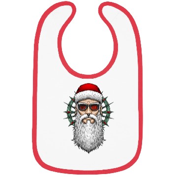 Discover hipster santa claus stay weird Bibs