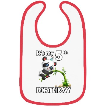 Discover 5 Panda 5Th Py Animal Panda Bibs