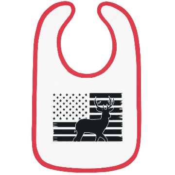 Discover American Flag with Deer Bibs