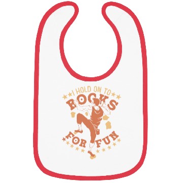 Discover I hold on to rocks for fun Bibs