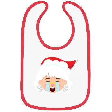 Discover Mrs Claus Emoticons Crying Out Loud Christmasfunny Bibs