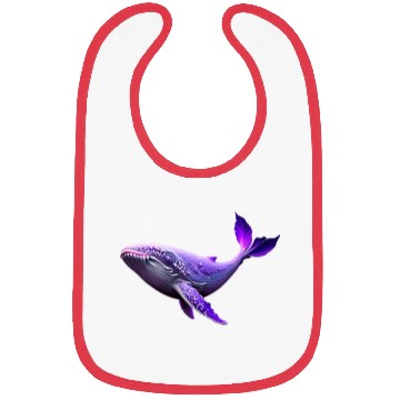 Discover Neon whale illustration Bibs