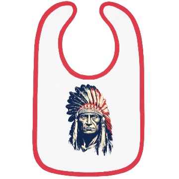 Discover Indian Native American Chief Feather Headdress Bibs