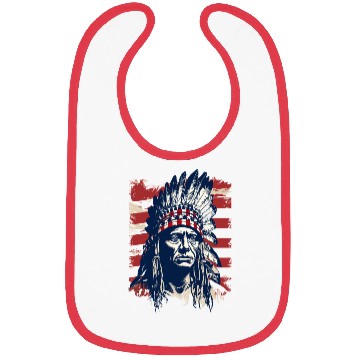 Discover Indian Native American Chief Feather Headdress Bibs
