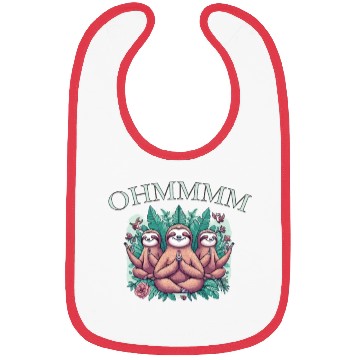 Discover Lazy Meditation Relaxation Sloth Chillers Bibs