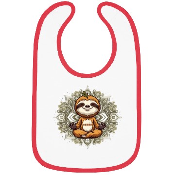 Discover Lazy Meditation Relaxation Sloth Chillers Bibs