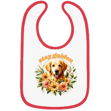 Discover Cute Golden Retriever Bibs