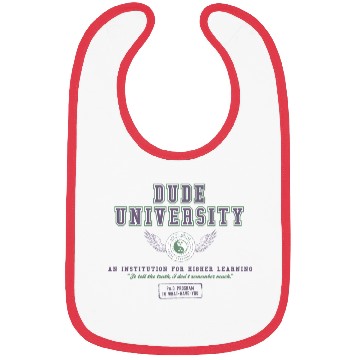 Discover Dude University Bibs