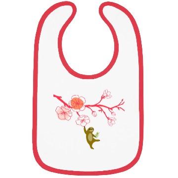 Discover Japanese cherry blossoms and sloth Bibs