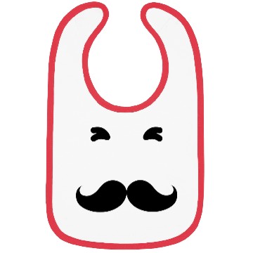 Discover Funny Black Beard Make Everyone Smile Bibs