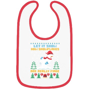 Discover Snowman Let it Snow Christmas Snow Fever Bibs