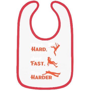 Discover Climb hard, send fast, nap harder Bibs