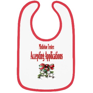 Discover Mistletoe Tester Bibs