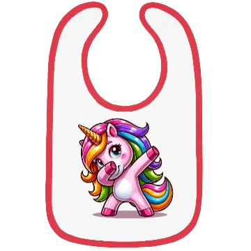 Discover Dabbing Unicorn Dab Move Dancing Rainbow Unicorn Bibs