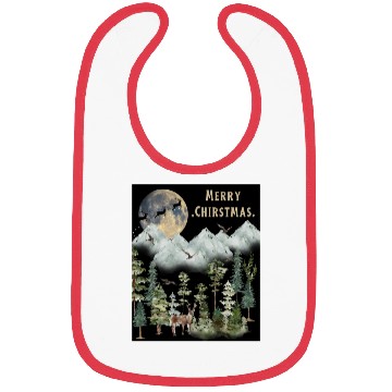 Discover Merry Christmas 2 black (2) Bibs