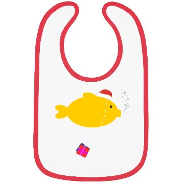 Discover Santa Fish Bibs