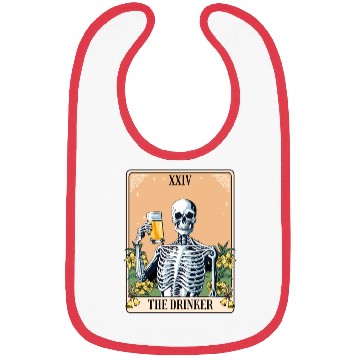 Discover Funny Tarot Card Craft Beer Alcohol Bibs