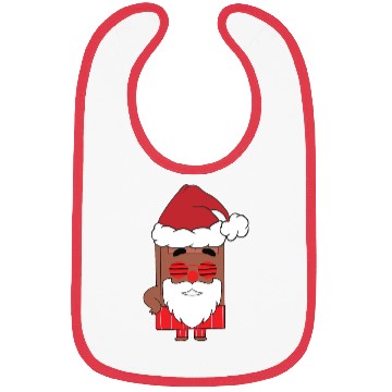 Discover Choco Christmas Santa Claus Funny Santa Face Bibs