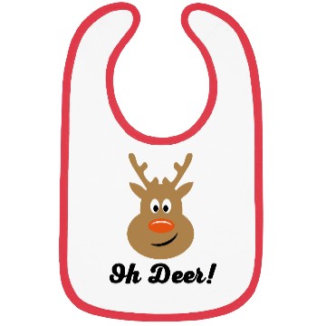 Discover Oh Deer Christmas Reindeer Bibs