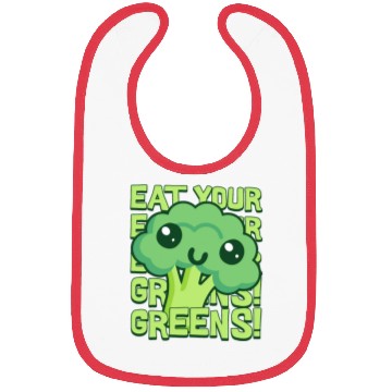 Discover Eat Your Greens! Kawaii Broccoli Bibs