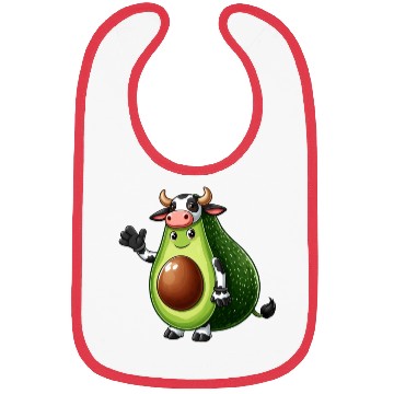 Discover Avocado cow Bibs