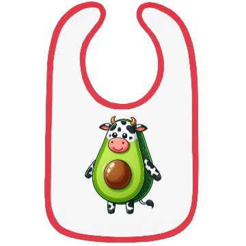 Discover Avocado cow Bibs
