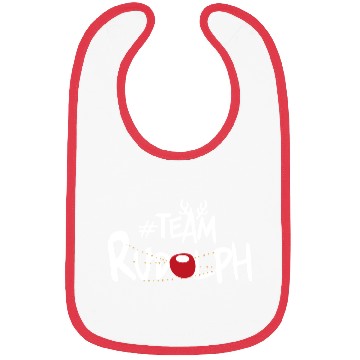 Discover Team Rudolph Funny Christmas Reindeer Lover Meme Bibs
